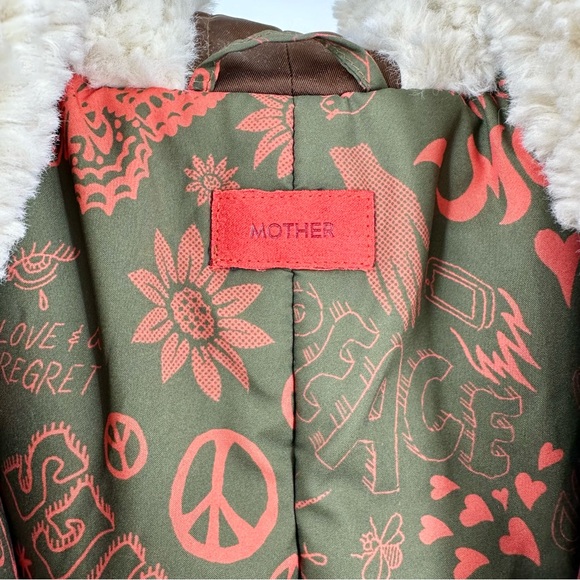 MOTHER Puffer Zip-Up Bomber Jacket in Warm Feelings NEW - Picture 10 of 17